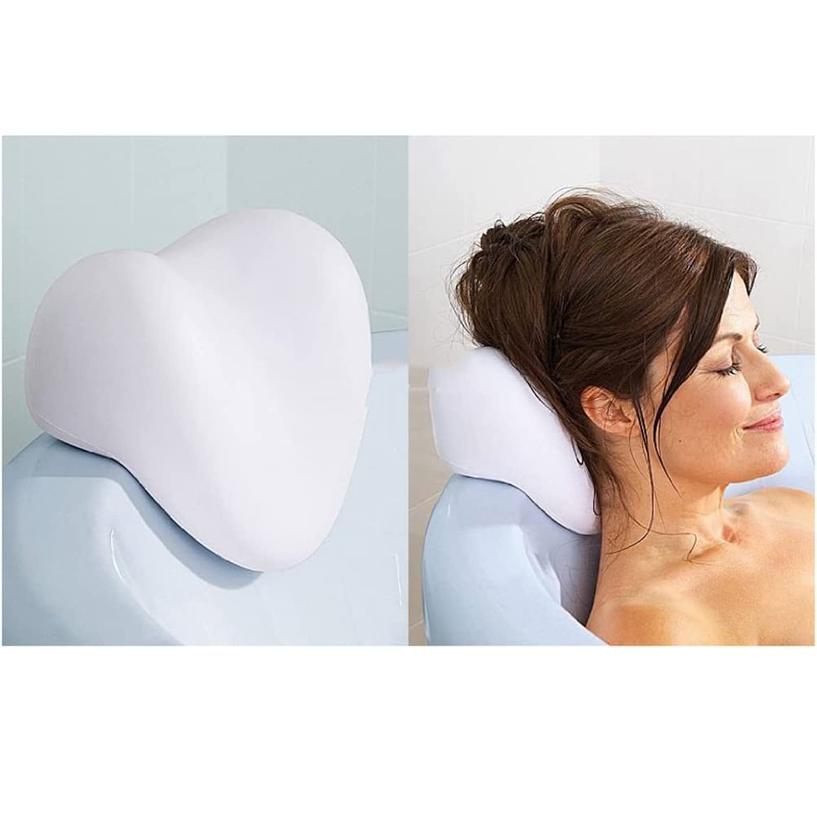 Amazon.co.jp: バスピロー 人間工学に基づいたハート型の輪郭 防水 頭