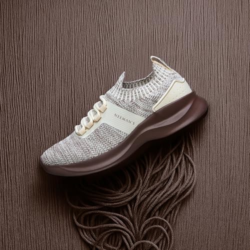 Image of Neeman's Fuse Knit Sneakers for Men & Women | Breathable Knit Upper, Supportive Heel Counter & Lightweight Cushioned EVA Sole | Everyday Walking, Travel & Casual Comfort Shoes