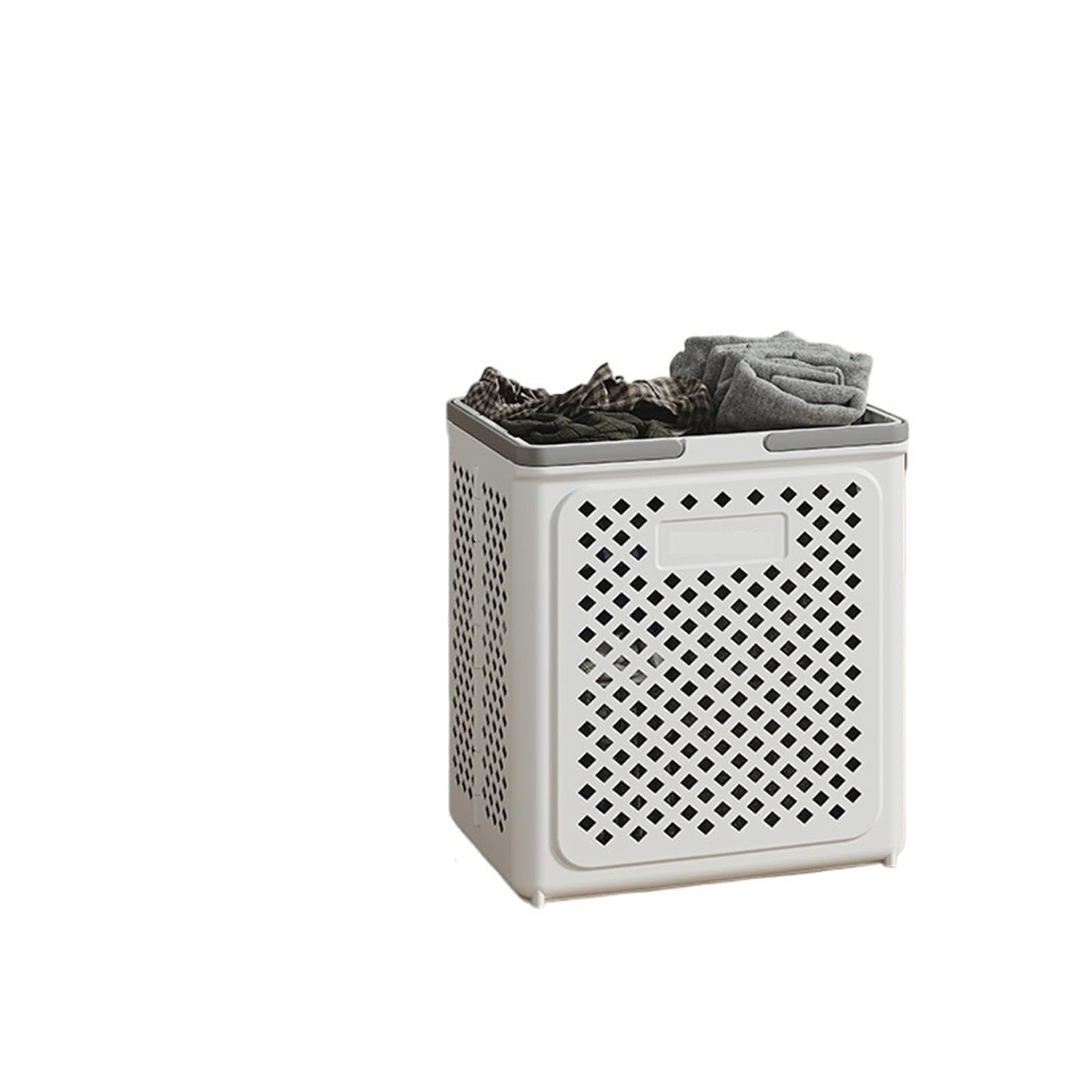 laundry basket with wheels Toilet Bathroom Laundry Basket Folding Dirty Clothes Storage With Wheels Removable