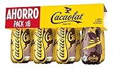 Cacaolat Original – Batido de cacao UHT – 90% leche y 1,5% cacao – Sin gluten – Pack 8×1 ud botellas PET 200 ml