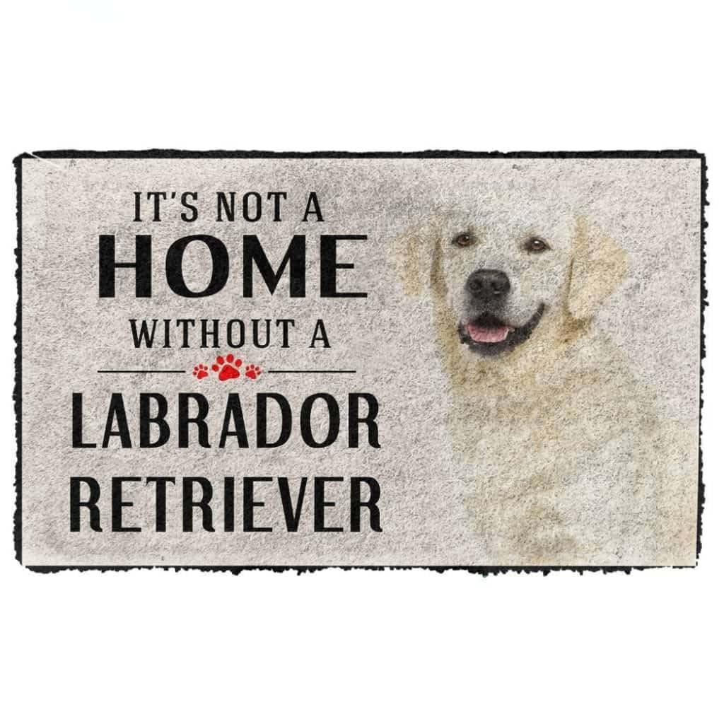 Paillasson personnalisé Labrador pour entrée maison et terrasse extérieure