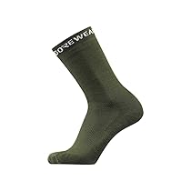 GORE WEAR Essential Merino Socks, Socks Unisex – Adulto, Verde Utilitario, 44-46