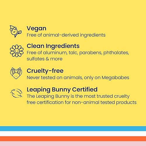 Miniatura 6 de Megababe Desodorante diario Sunny Pits  Regalos navideños para mujeres  Sin aluminio, transparente y limpio  2.6 onzas