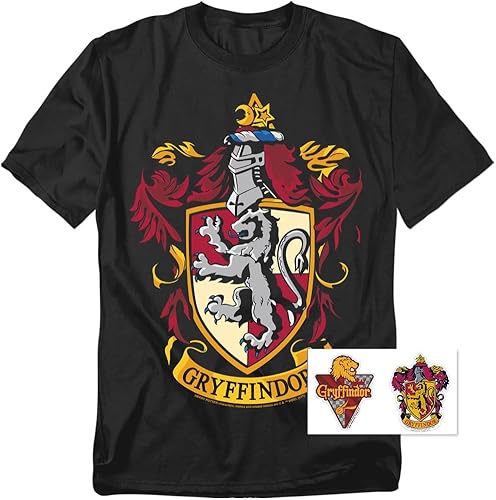 Miniatura 2 de Popfunk Camiseta clásica de Harry Potter Hogwarts Hufflepuff Logo para adulto