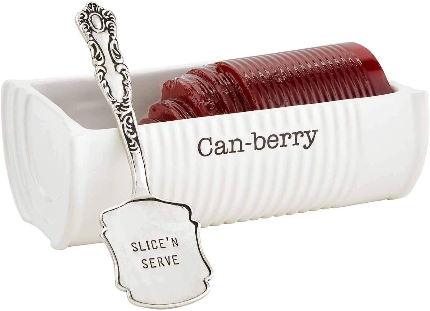 Can-Berry Ceramic Cranberry Serving Dish and Spatula Set