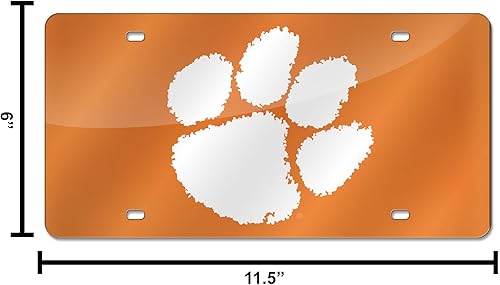 Miniatura 635 de Rico Industries Placa de matrícula de metal con incrustaciones láser de Florida Gators de la NCAA plateado,Alternativo,Negro -,Negro/Plata,Azul,azul