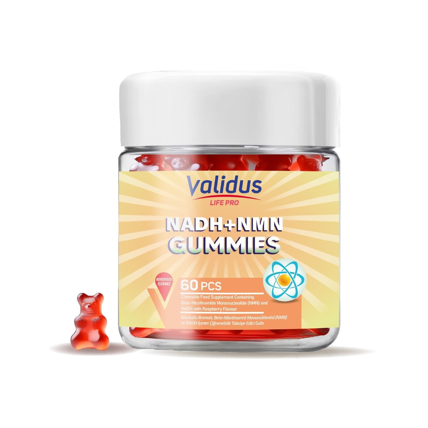 Validus Nmn 50 Mg Nadh 20 Mg 60 Gummies