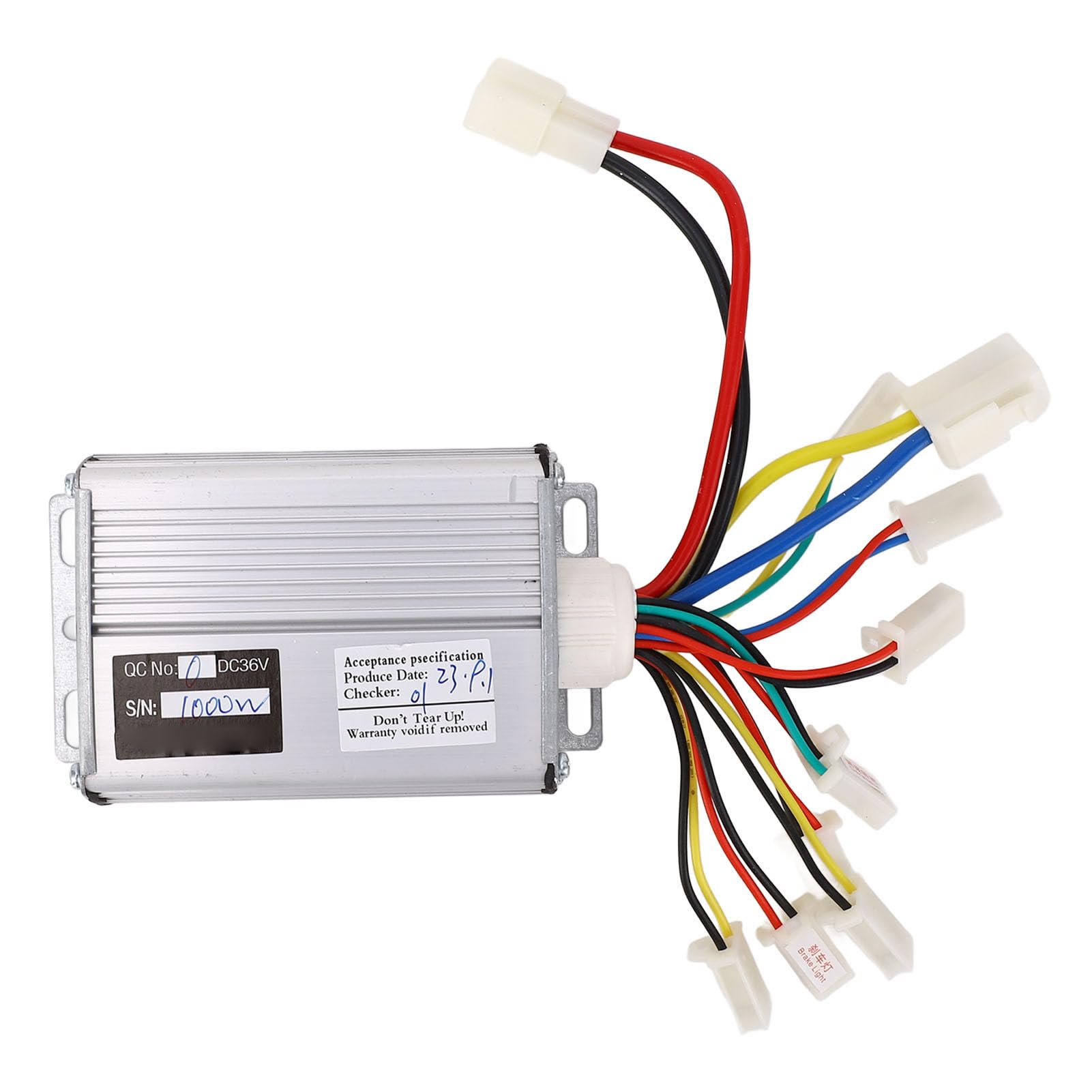Luocute Elektryczny Zestaw Silnikowy DC Bezszczotek 1000W, Silnik 48 V 3000 Rpm z Ulepszonym Kontrolerem Prędkości i Zestawem do Uchwytu Przepustnicy do Hulajnotu Motocyklowego