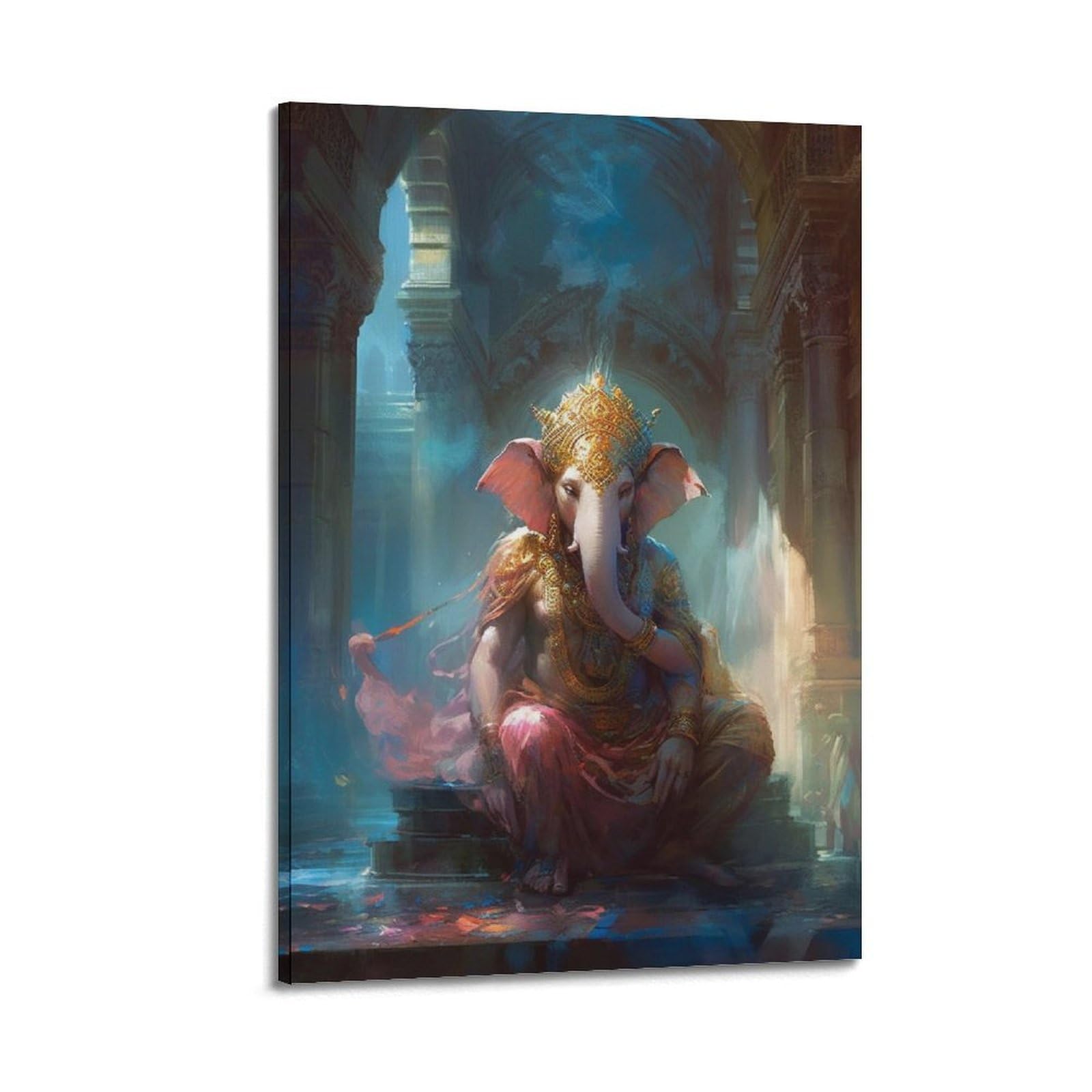 Tableau hindou Ganesh pour habiller un petit mur vide - 6