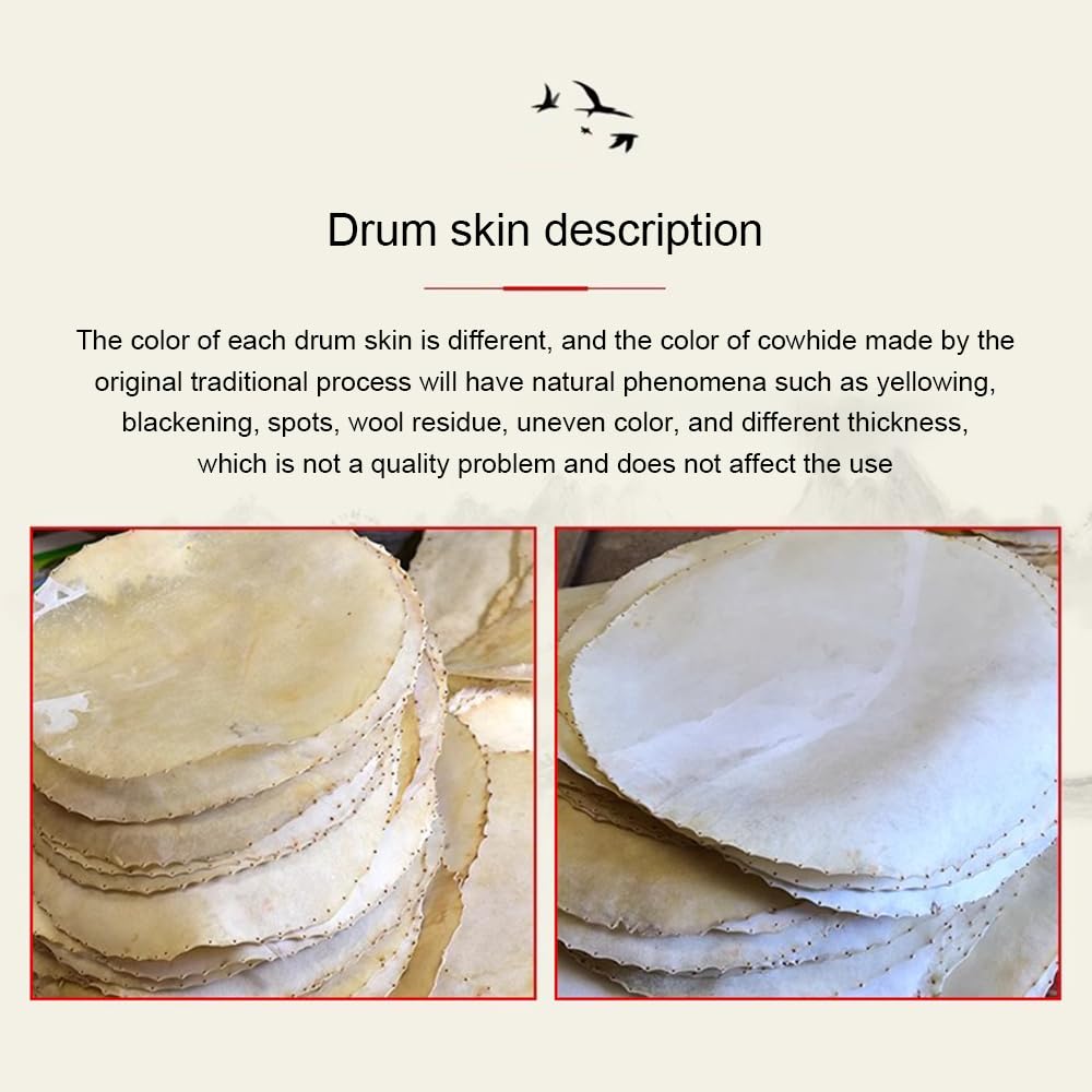 GAGALU Ghost Giapponese Taiko Drum, Big Drum, Tai Chi Drum, con Supporto per Il Tamburo di Legno, Tamburo in Pelle di Vacca, Tamburo Verticale, Strumento di Celebrazione del Festival,A,51CM
