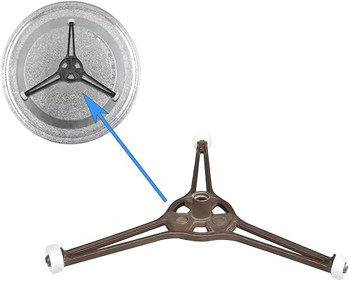 Miniatura 6 de 2 soportes para tocadiscos de microondas para horno de microondas de 9.6 pulgadas, placa giratoria plana de vidrio, soporte de bandeja de placa de