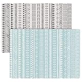 Baby Play Mat for Infants | One-Piece Reversible Foam Floor Mat | Large | Eco-Friendly | Extra Soft | Thick | Non-Toxic | Toddlers | Kids (Mixed Marks Mint/Natural, Large 78” x 55”)