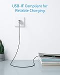 Anker USB A to USB C Cable, Charger Cord (2 Pack, 3FT), for Samsung Galaxy Note 10/S10+ S10, LG V30 (Black)