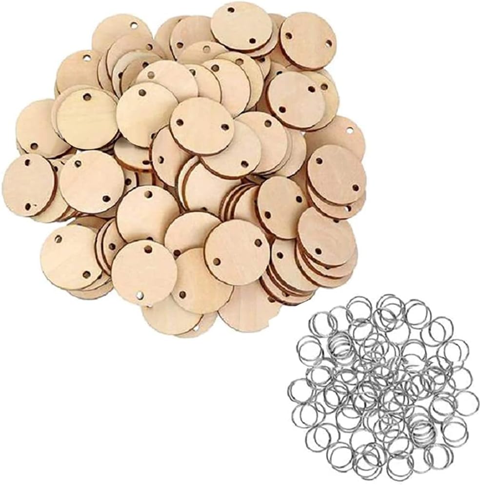 Lot 20 Tranches Rondes En Bois Brut – 5,1 à 5,5 Pouces – Pour DIY Et Artisanat