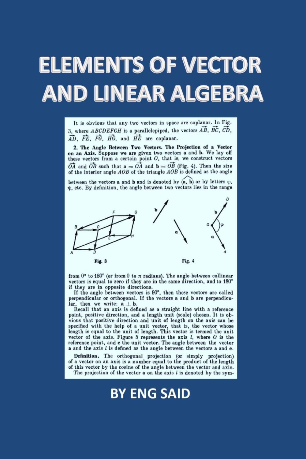 ELEMENTS OF VECTOR AND LINEAR ALGEBRA