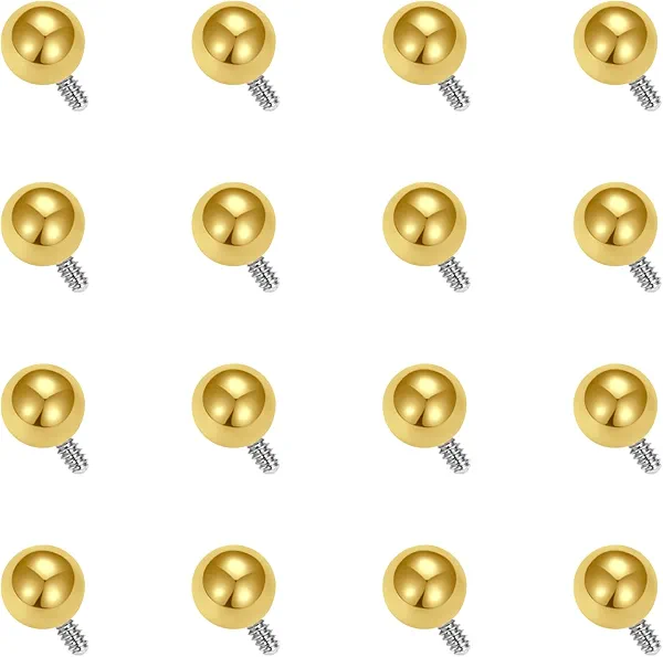 VCMART 16g 3mm Replacement Balls for Piercing Internally Threaded Body Jewelry Piercing Barbell Parts for Nose Septum Lip Eyebrow Labret Cartilage Helix Conch Tragus Daith Piercing Jewelry