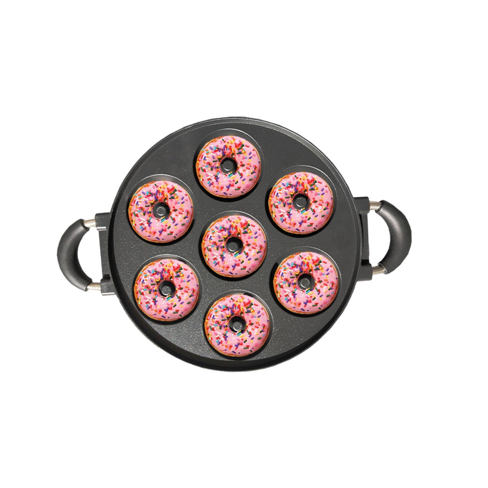 Donut Backpfanne Mini Donuts Hersteller Pan Herd Backpfanne mit Griffen Donut Maker Pan Macht 7 Donuts für Desserts