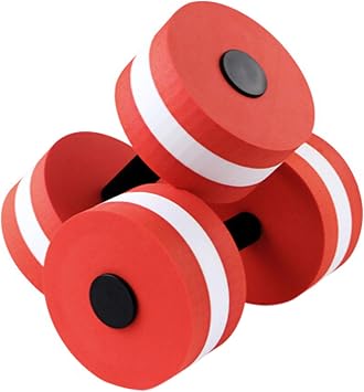 2-Pack Aquatic Foam Dumbbells - معدات تمرين حمام السباحة EVA خفيفة الوزن للتمارين الرياضية المائية وتدريبات المقاومة - مثالية لتمارين حمام السباحة