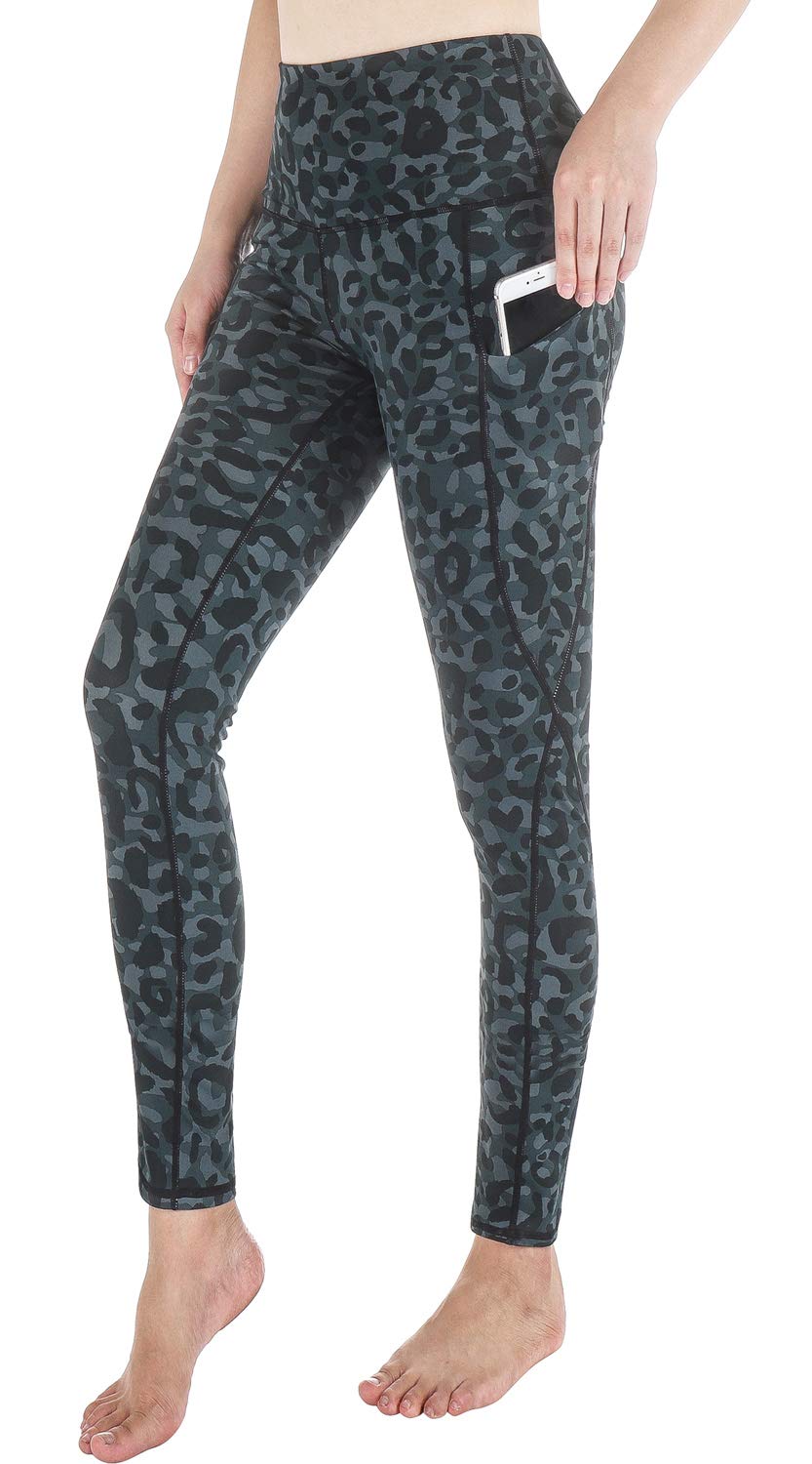 Women High Waist Yoga Pants with Pockets 4 Ways Stretch Workout Leggings