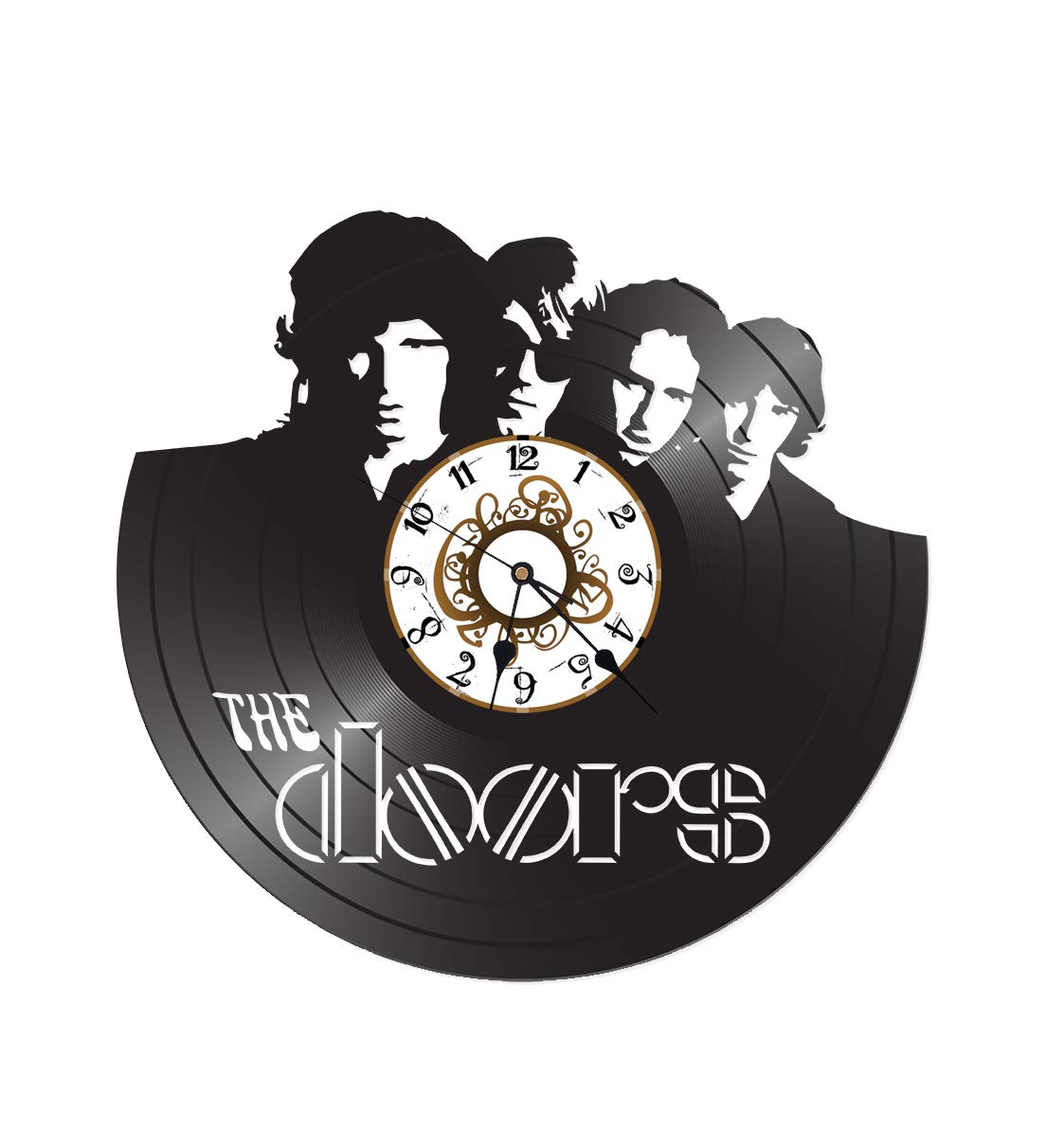 Time Vault Treasures Vinyl Record Clock- Doors Inspired