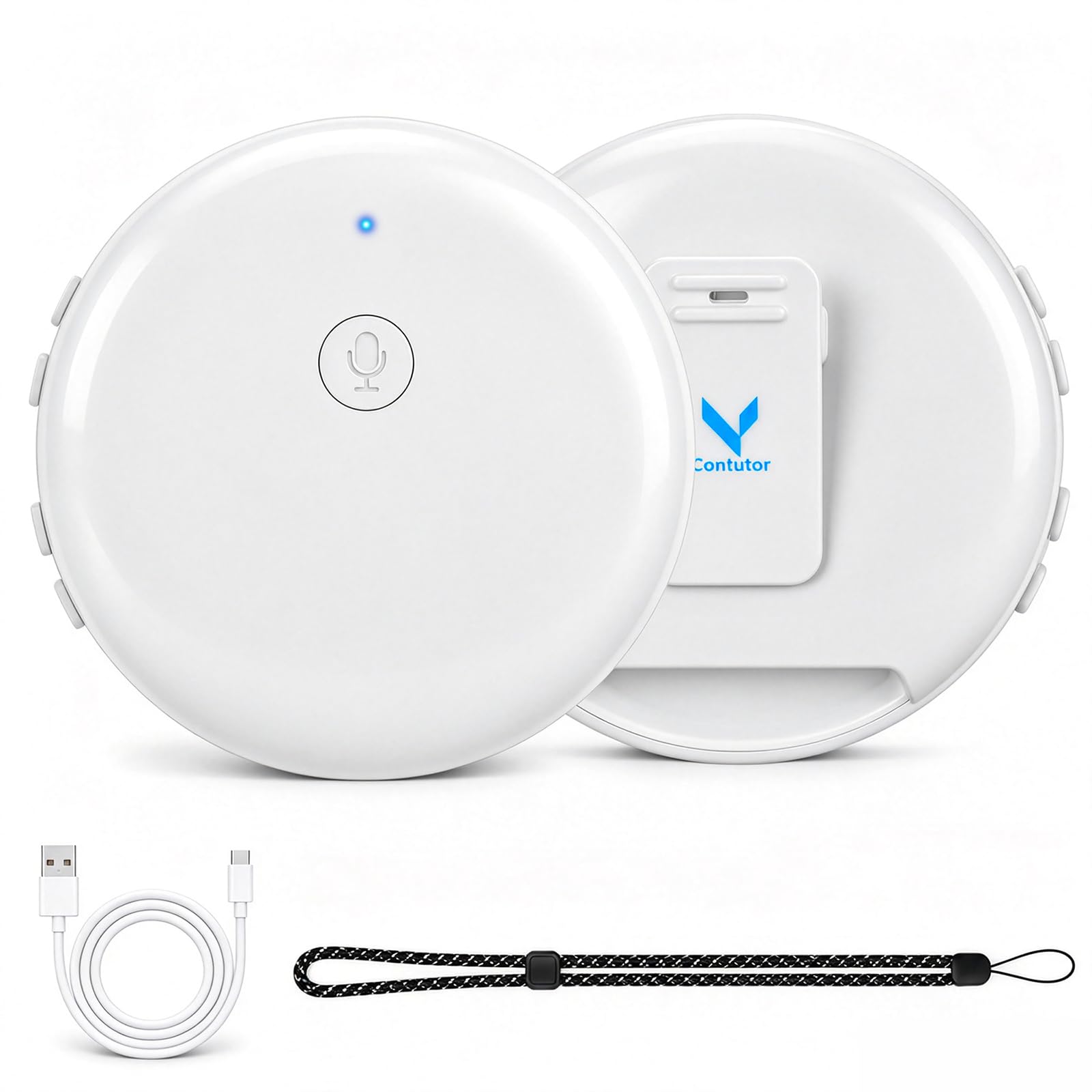 Wearable Smart Ai Language Translator Device Supports 160+ Languages，White