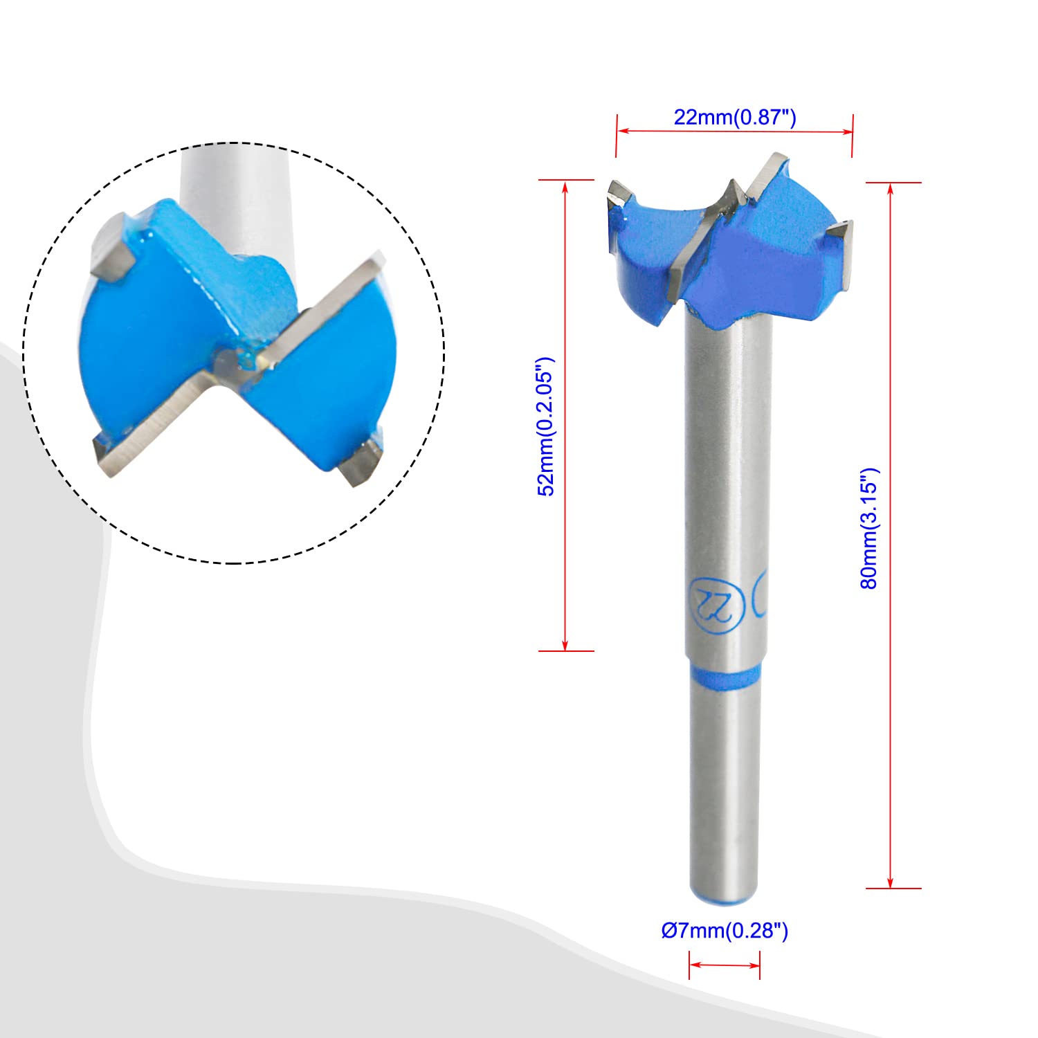 Uxcell Forstner Drill Bits 45mm, Tungsten Carbide Wood Hole Saw Auger Opener, Woodworking Hinge...