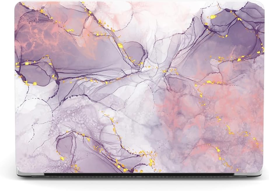 Laptop Hard Case Compatible with MacBook Air 11 inch Case 2015 2014 2013 2012 2011 2010 Release Model A1465 A1370, Plastic Hard Protective Shell Cover Case & Keyboard Cover Skin, Purple Marble