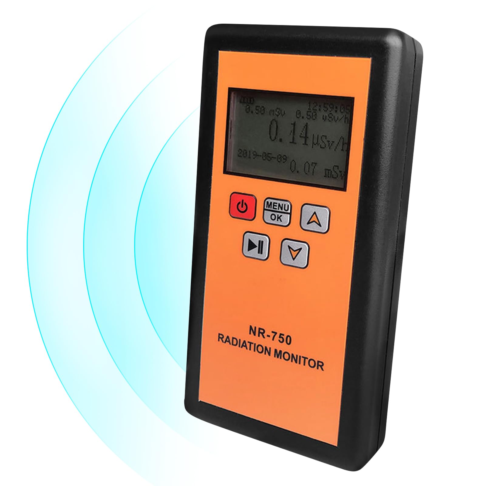 Jadeshay Detector de Radiación Nuclear Contador Geiger,Portátil Digital Dosimeter de Alta Sensibilidad Beta X-Ray y Y-Ray Monitor con Pantalla LCD Grande