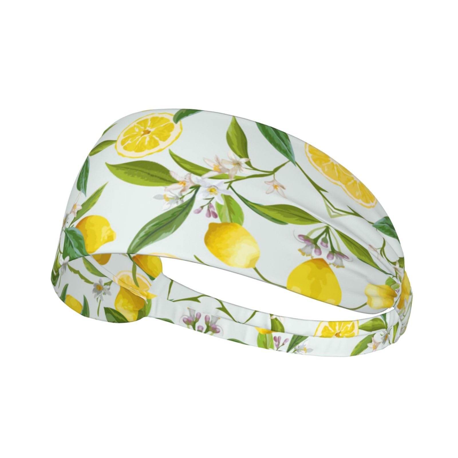 Lemon Fruits Sweat Bands Headbands Non Slip Head Band Outdoor Sports Workout Running For Men Women
