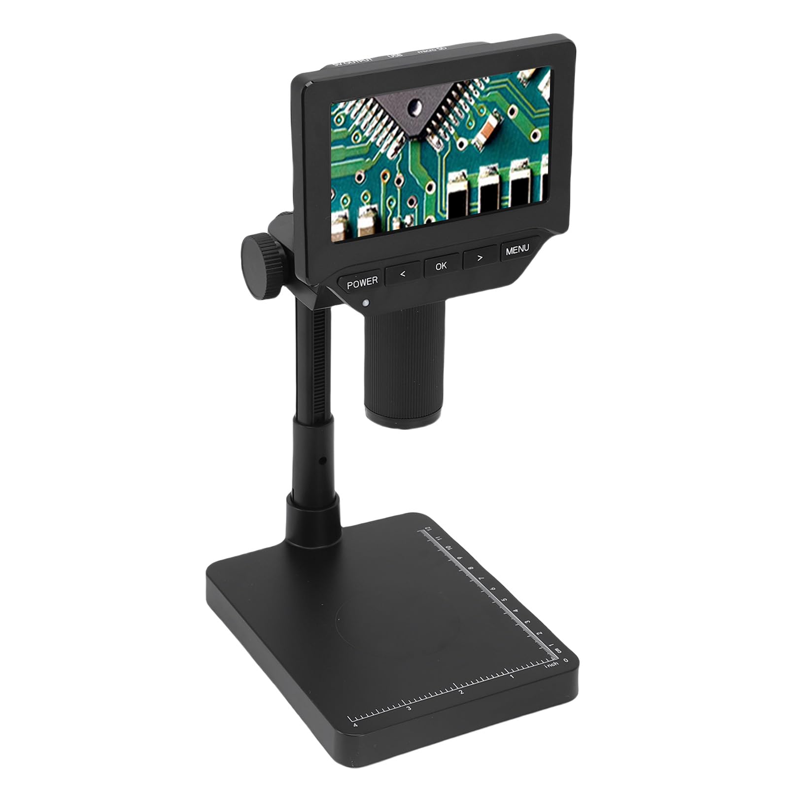 Topiky Microscopio Digital Profesional con Aumento de 1000x y Pantalla HD Giratoria para Grabado Industrial, Inspección Textil - 4,3 Pulgadas