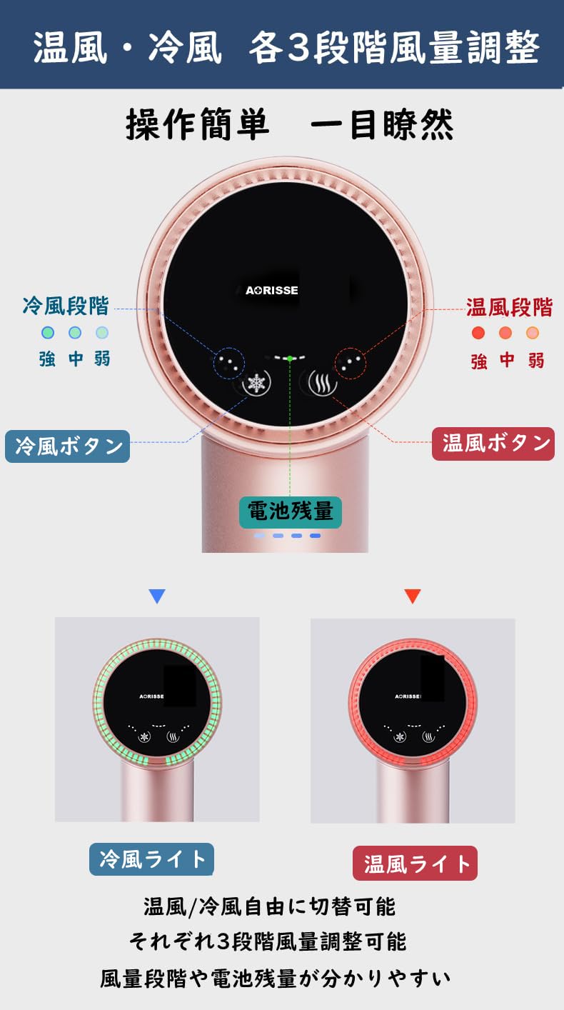 Lzryybz P30 コードレスドライヤーサムネイル4