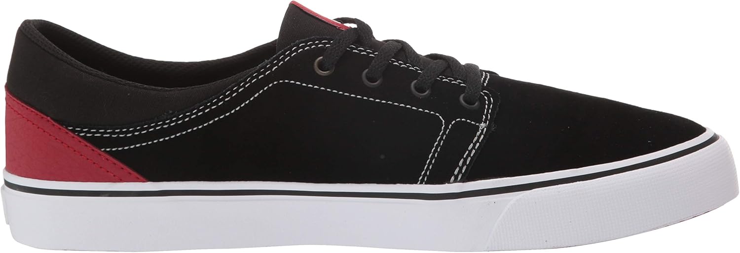 DC Men's Trase Sd Skate Shoe 10 Black/Red/Grey
