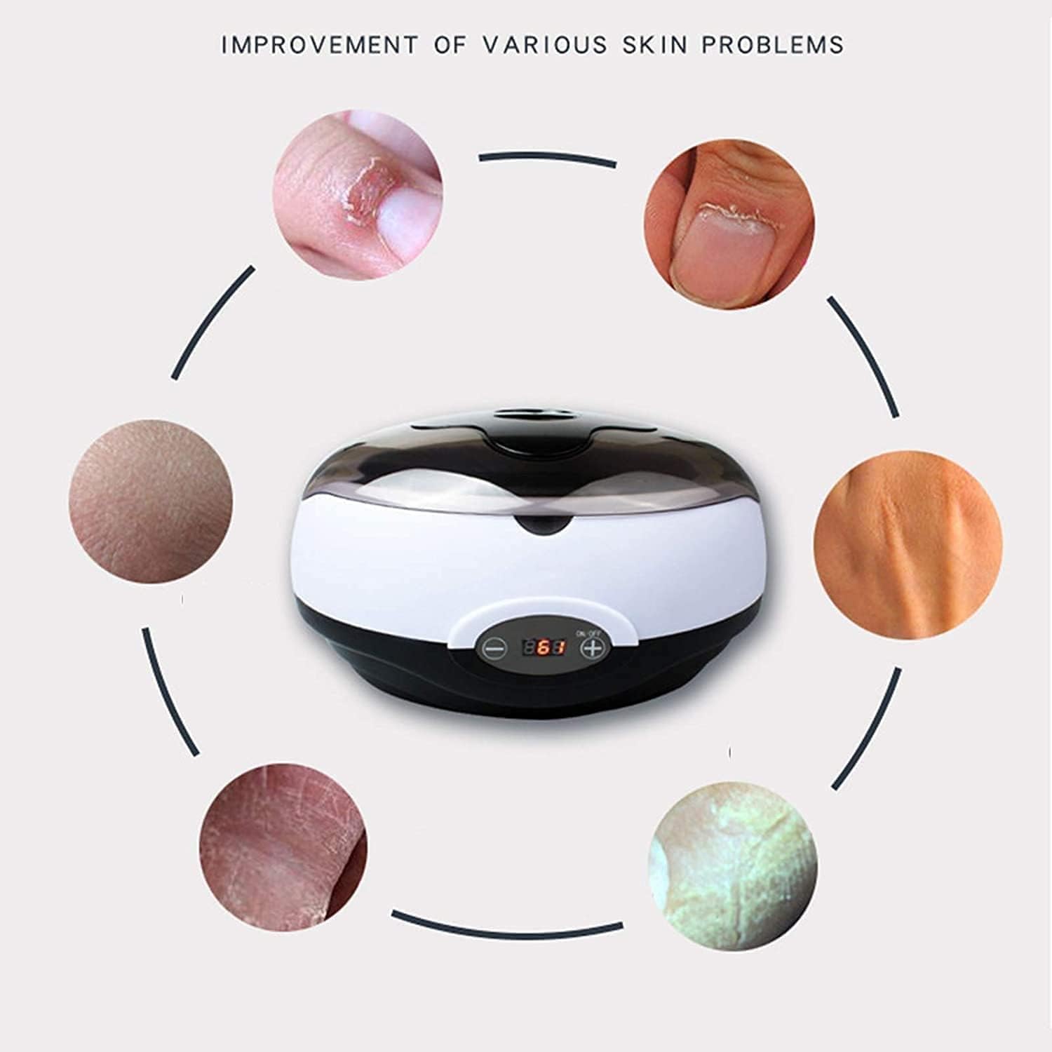 Foot Spa Bath Massager, Paraffin Wax Machine Paraffin Bath Quick Heating Wax Warmer, Packs of for Hand and for Hand and Feet