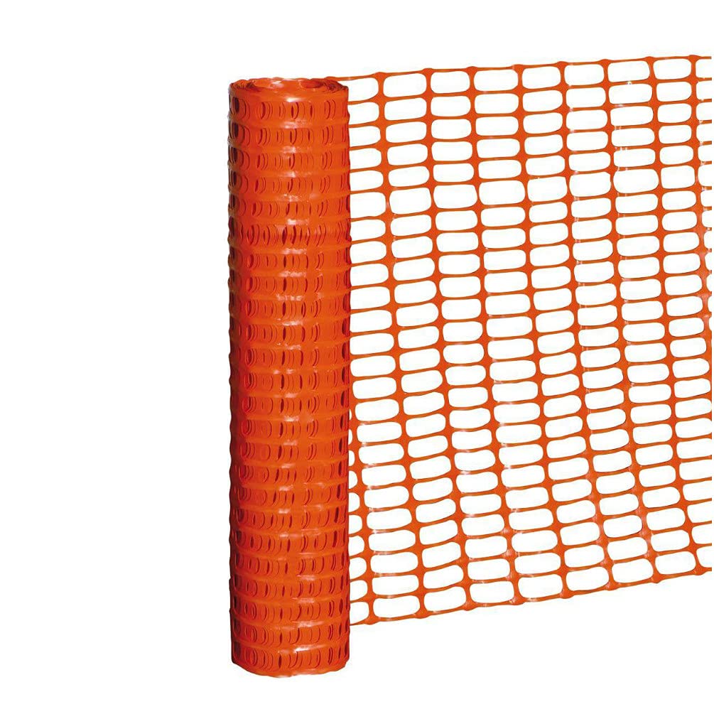 D-Work Rete di delimitazione e markup HT – 50 metri x 1 metro – 100 mm di maglie – PE arancione di alta qualità – resistenza 2,1 kN/m – Anti UV – uso intensivo