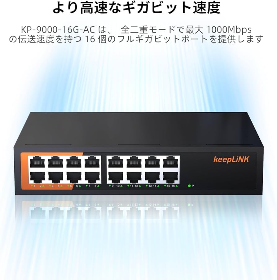 keepLiNK 16ポート スイッチングハブ KP-9000-16G 2台 Amazon.co.jp: keepLiNK 16ポート スイッチングハブ Giga 10/100