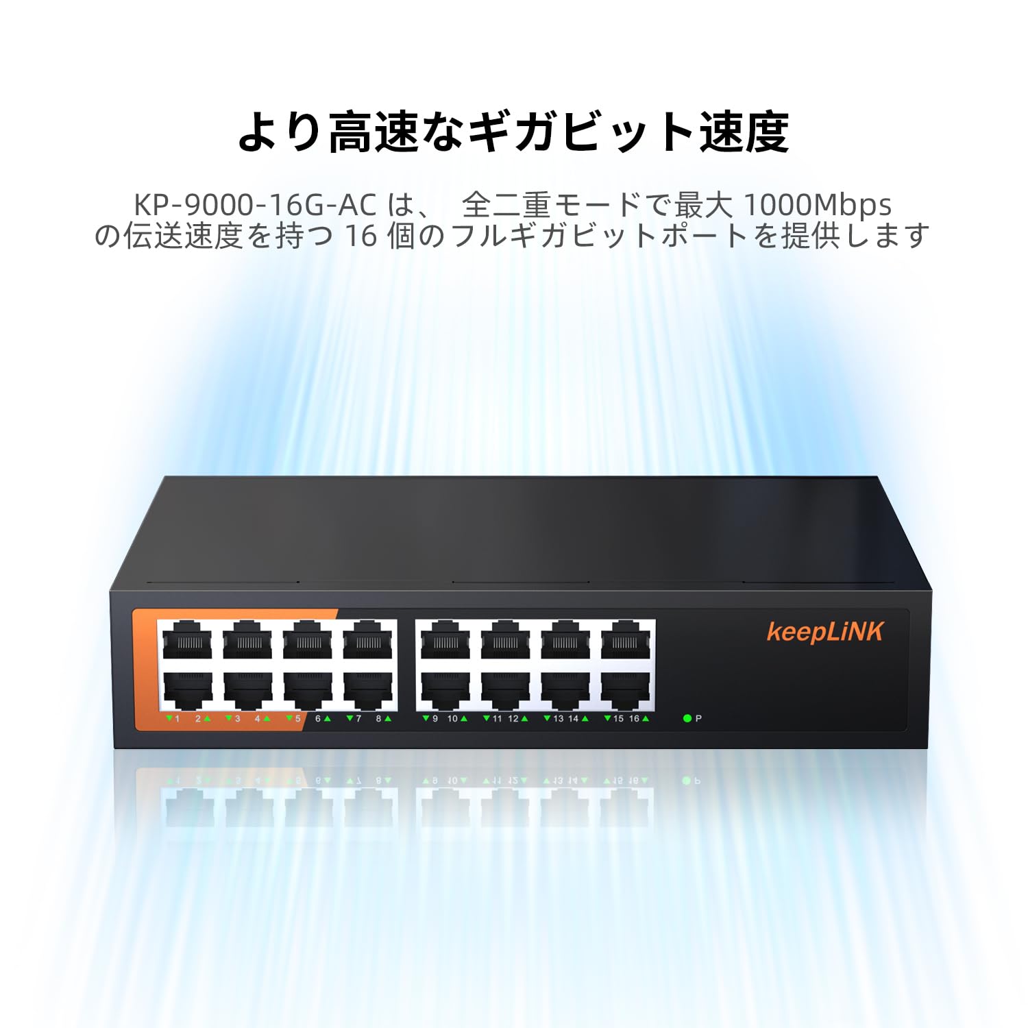 Amazon.co.jp: keepLiNK 16ポート スイッチングハブ Giga 10/100
