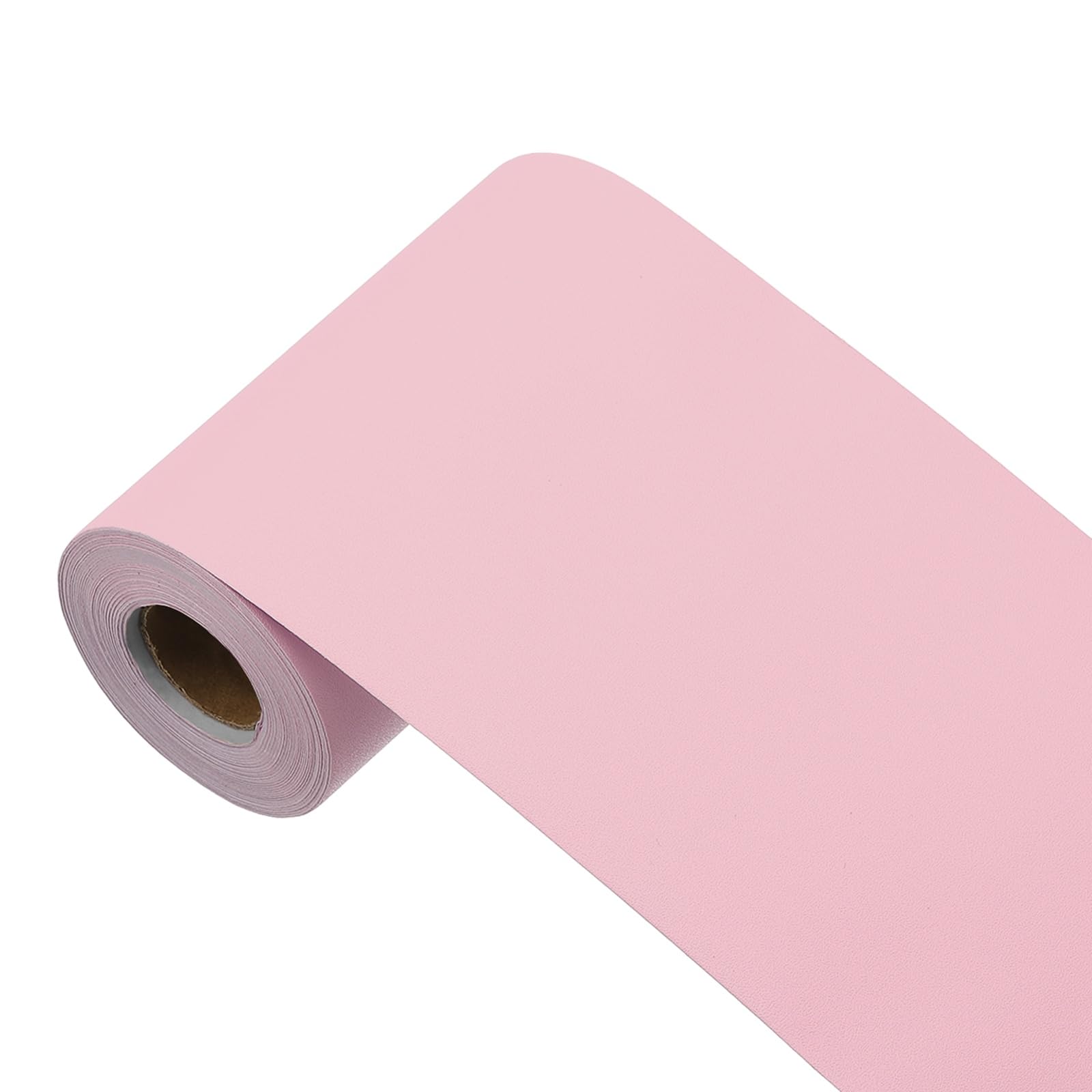 sourcing map 393"x3.9" Cherry Pink Wallpaper, Peel and Stick Wallpaper, Pink Contact Paper Solid Color Vinyl Self-Adhesive Wall Paper Decorative for Wall Covering