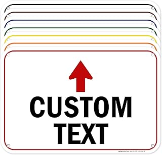 Custom Arrow Sign, Custom Directional Sign, Up Arrow Sign, 12x18 Inches, 55 mil thick HDPE (high density polyethylene) Made in USA by My Sign Center