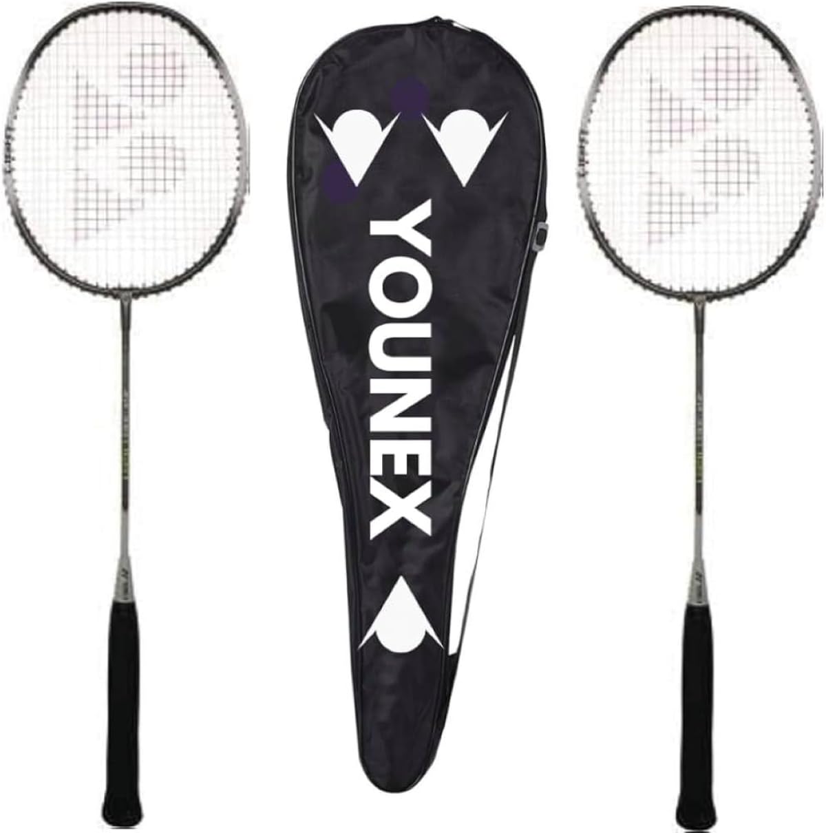Badminton Racket Set of 2 - Premium Lightweight & Durable | Enhanced Power & Control | Ideal for International Players | Maximum String Tension of 30lbs | Includes Full Racket Cover