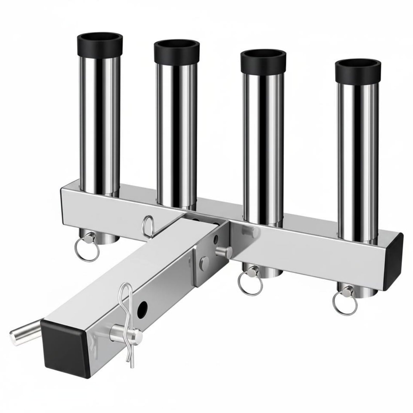 Supporto Canne da Pesca Acciaio Inox Supporto Canne da Traino Leggero Portacanna per Auto, Rimorchio