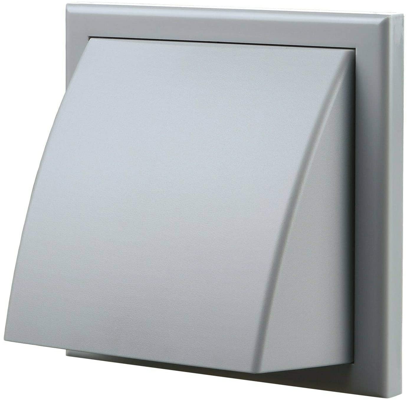 Vents Uk Grey Vents 125Mm Cowled External Wall Vent Cover – 185 X 185Mm Diameter Vent For Bathroom, Kitchen & Cooker Hood Ventilation