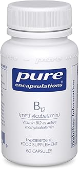 Vitamin B12 Methylcobalamin 1000 UG - Advanced Vitamin B12 for a Healthy Nervous System - 60 Capsules