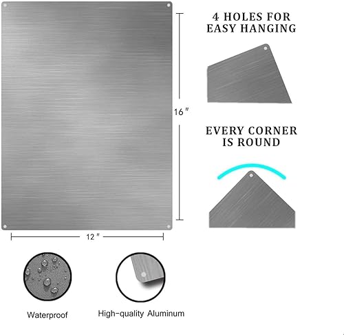Vista 18 de xitangyouyu Letrero de hojalata con texto en inglés "They Whispered to Her You Cannot Withstand The Storm I Am She Back" de metal retro para Soy