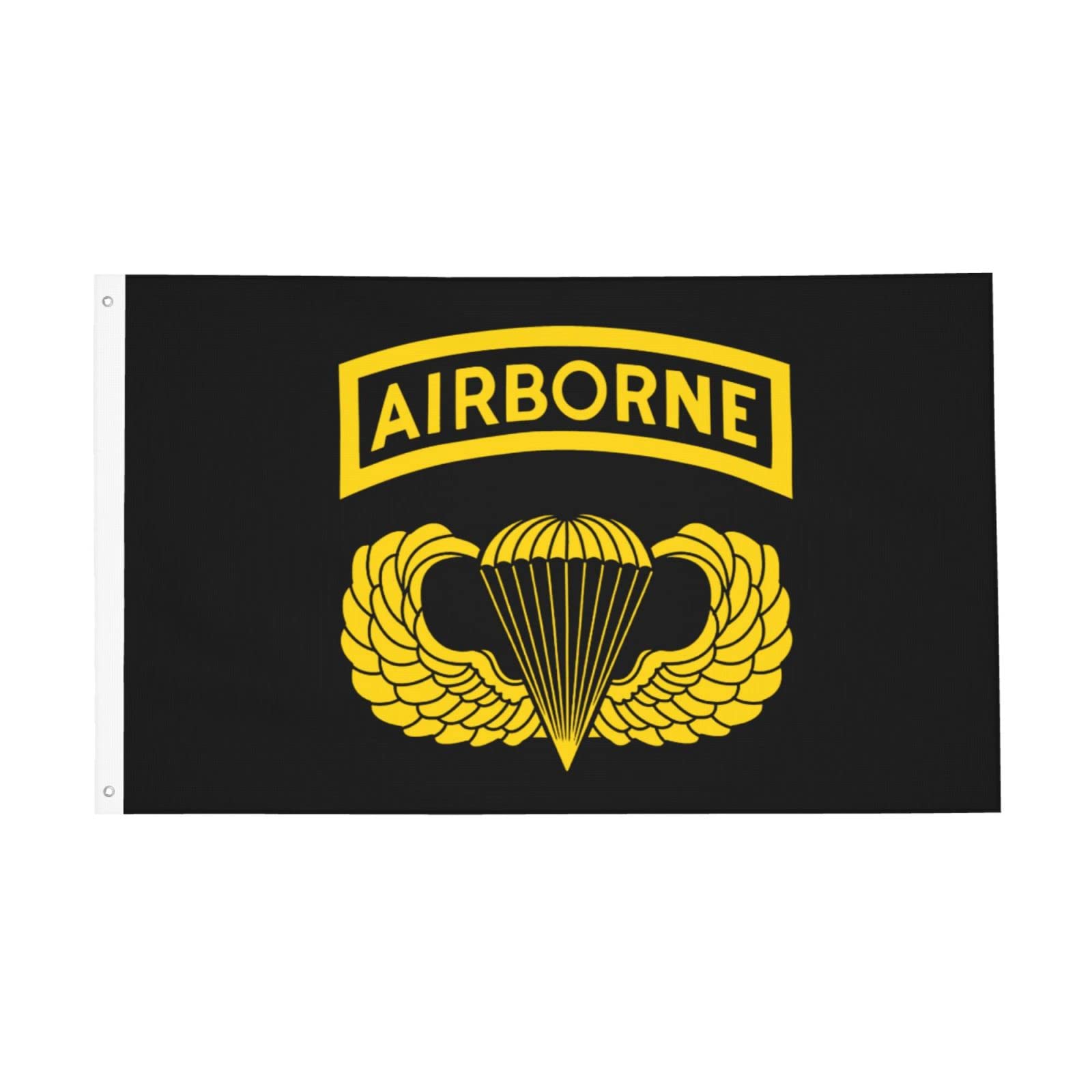 Airborne Flag 3X5 Ft Garden Flag Banner Outdoor Indoor Decoration Airborne Black Design One Size