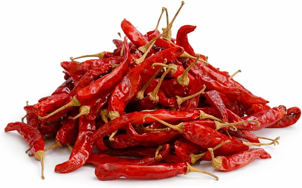 Dry Red Chilli Whole (250 Grams) – Premium Sabut Lal Mirch – Handpicked Erra Mirapakaya – No Preservatives, No Color – Cleaned Dried Red Chilli – Direct From Farmers of Tamilnadu