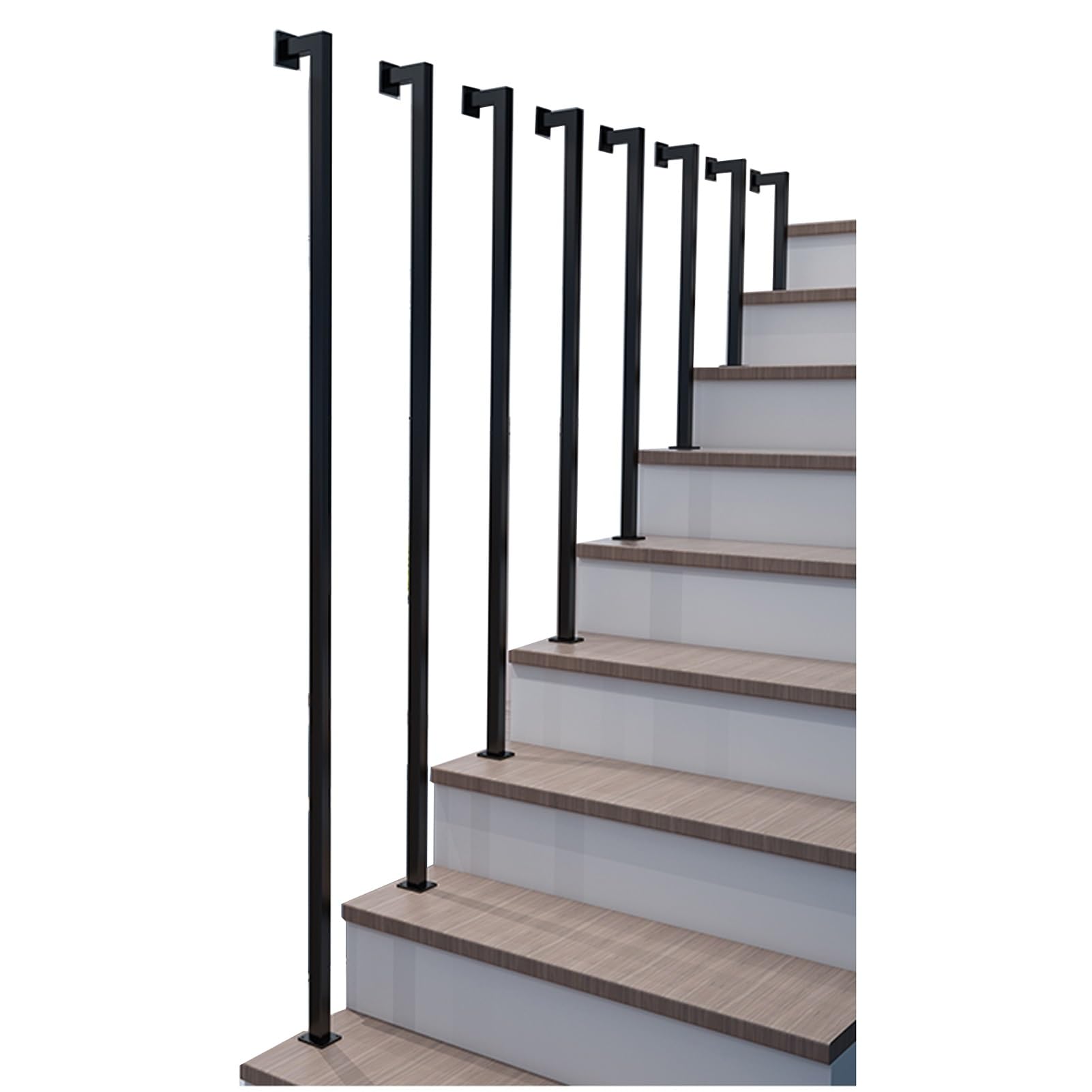 Main courante pour escaliers intérieurs : la solution anti-chute en métal noir de 120cm