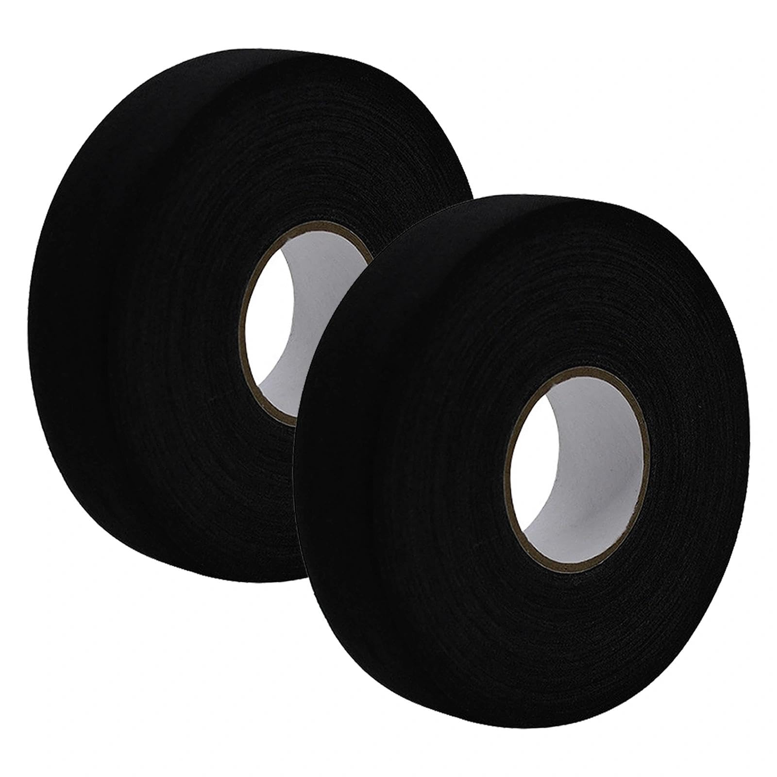 2 Rouleaux Tape Hockey sur Glace Tape Crosse de Hockey Tape Ruban de Hockey Adhésif Antidérapant Ruban de Bâton de Hockey pour Raquette Tennis, Badminton (Noir)