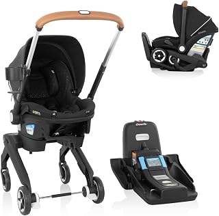 Evenflo Shyft DualRide 유아용 카시트 유모차 콤보, 캐리올 보관 및 그린 & 부드러운 원단 (재스퍼)