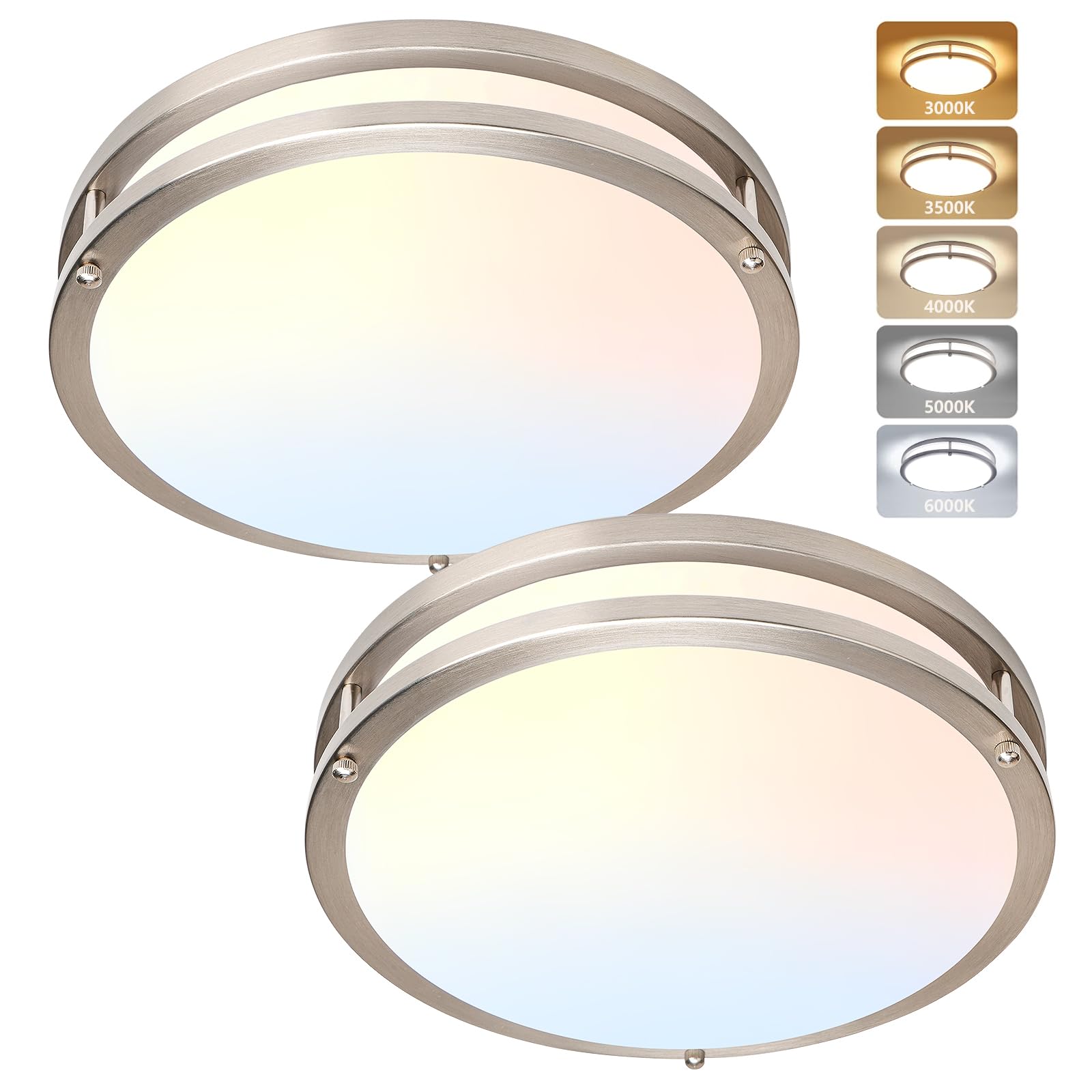 AKAARI 2 pack 14 inch flush mount ceiling light