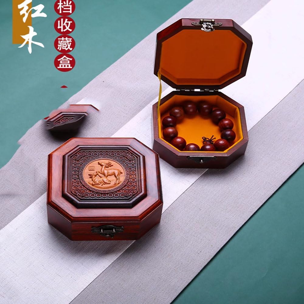 1pc Redwood Jewelry Box Storage Box Boxwood Collection Box